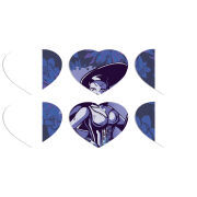 Магнитные фотопазлы Сердце 50 на 50 набор 6 штук Witches Bitches