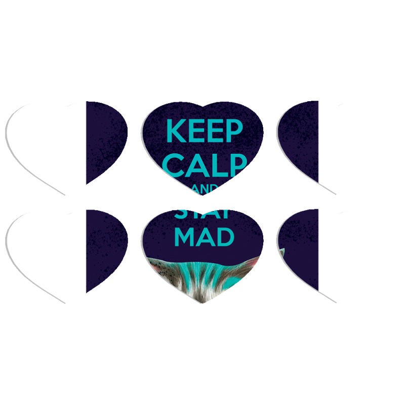 Магнитные фотопазлы Сердце 50 на 50 набор 6 штук Stay Mad