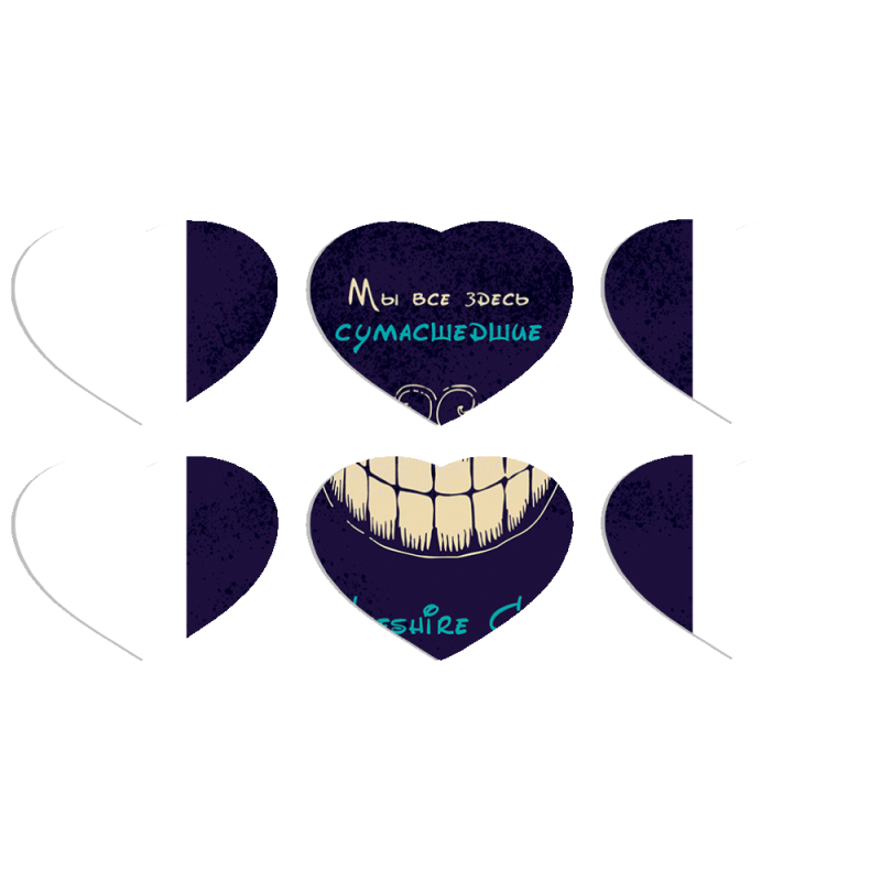 Магнитные фотопазлы Сердце 50 на 50 набор 6 штук Cheshire Cat