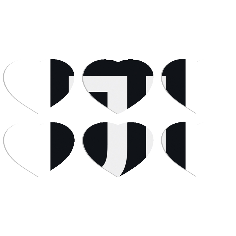 Магнитные фотопазлы Сердце 50 на 50 набор 6 штук FC J