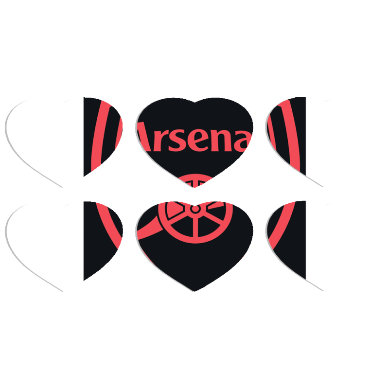 Магнитные фотопазлы Сердце 50 на 50 набор 6 штук Football Arsenal