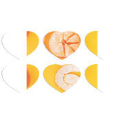 Магнитные фотопазлы Сердце 50 на 50 набор 6 штук Yellow Mandarins