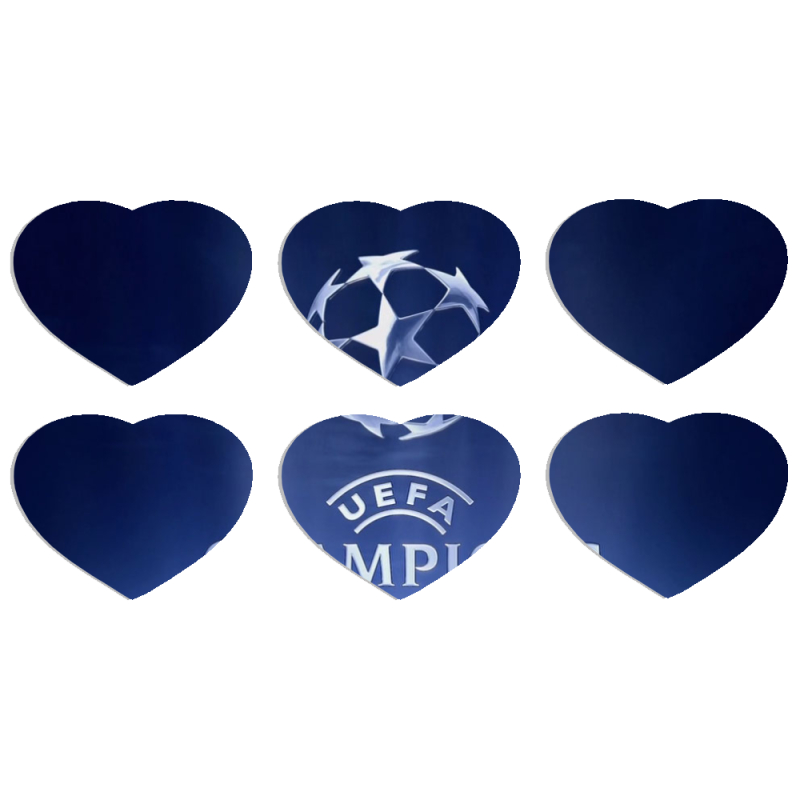 Магнитные фотопазлы Сердце 50 на 50 набор 6 штук 