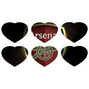 Магнитные фотопазлы Сердце 50 на 50 набор 6 штук 