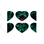 Магнитные фотопазлы Сердце 50 на 50 набор 6 штук 