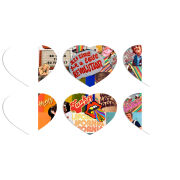 Магнитные фотопазлы Сердце 50 на 50 набор 6 штук 70s