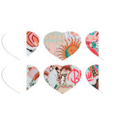 Магнитные фотопазлы Сердце 50 на 50 набор 6 штук 