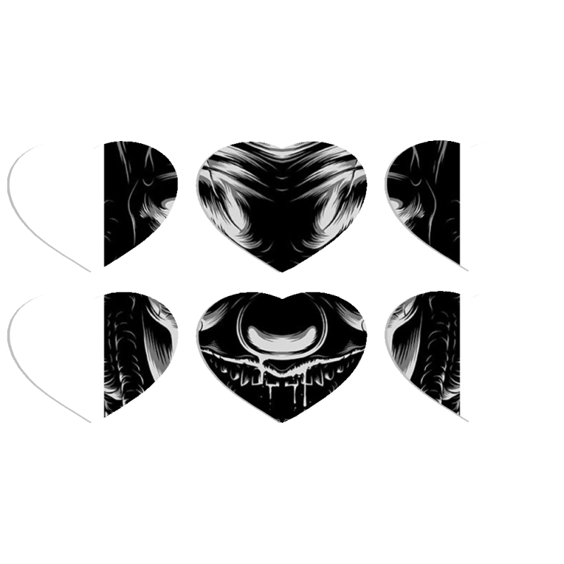 Магнитные фотопазлы Сердце 50 на 50 набор 6 штук 