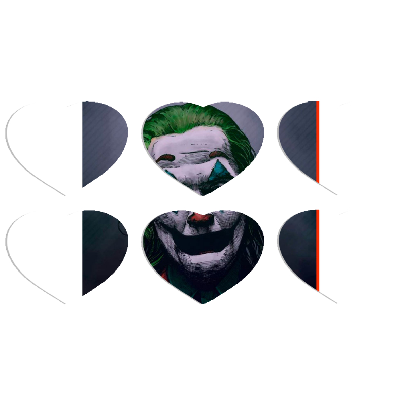 Магнитные фотопазлы Сердце 50 на 50 набор 6 штук Joker