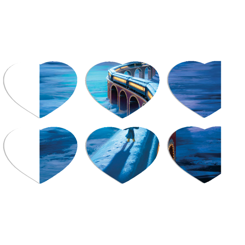 Магнитные фотопазлы Сердце 50 на 50 набор 6 штук 