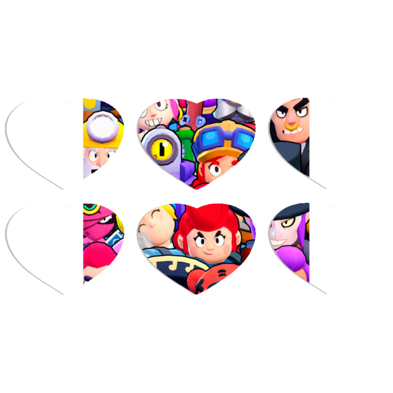 Магнитные фотопазлы Сердце 50 на 50 набор 6 штук 