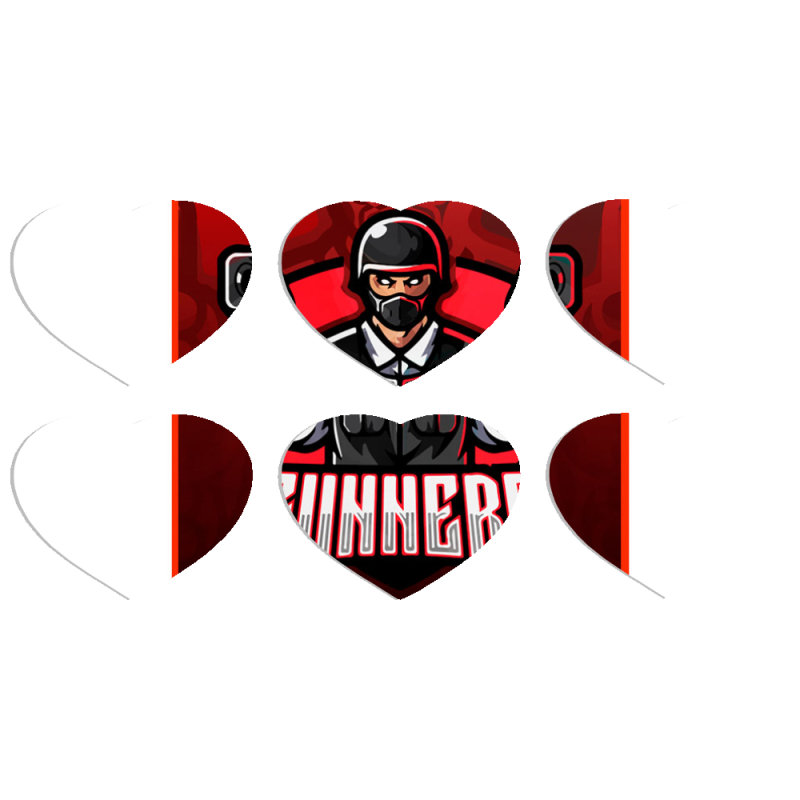 Магнитные фотопазлы Сердце 50 на 50 набор 6 штук 