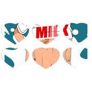 Магнитные фотопазлы Сердце 50 на 50 набор 6 штук 