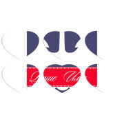 Магнитные фотопазлы Сердце 50 на 50 набор 6 штук Именной Ocean