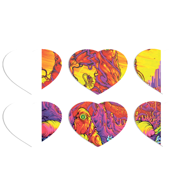 Магнитные фотопазлы Сердце 50 на 50 набор 6 штук 