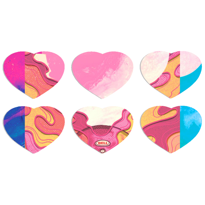 Магнитные фотопазлы Сердце 50 на 50 набор 6 штук 