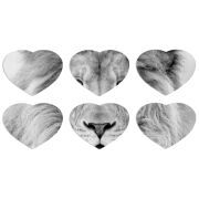Магнитные фотопазлы Сердце 50 на 50 набор 6 штук 