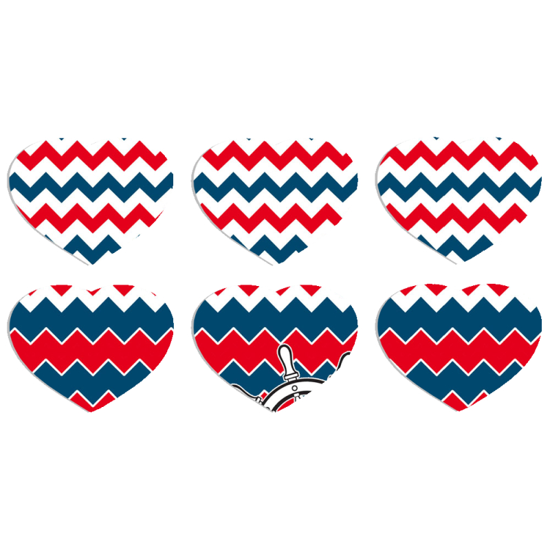 Магнитные фотопазлы Сердце 50 на 50 набор 6 штук Valley of Waves