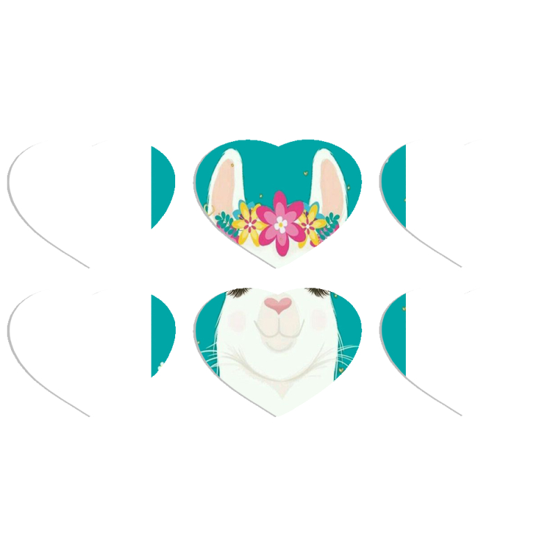 Магнитные фотопазлы Сердце 50 на 50 набор 6 штук Cold Llama