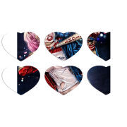 Магнитные фотопазлы Сердце 50 на 50 набор 6 штук Harley Quinn