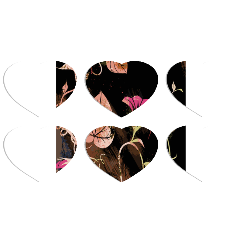 Магнитные фотопазлы Сердце 50 на 50 набор 6 штук 