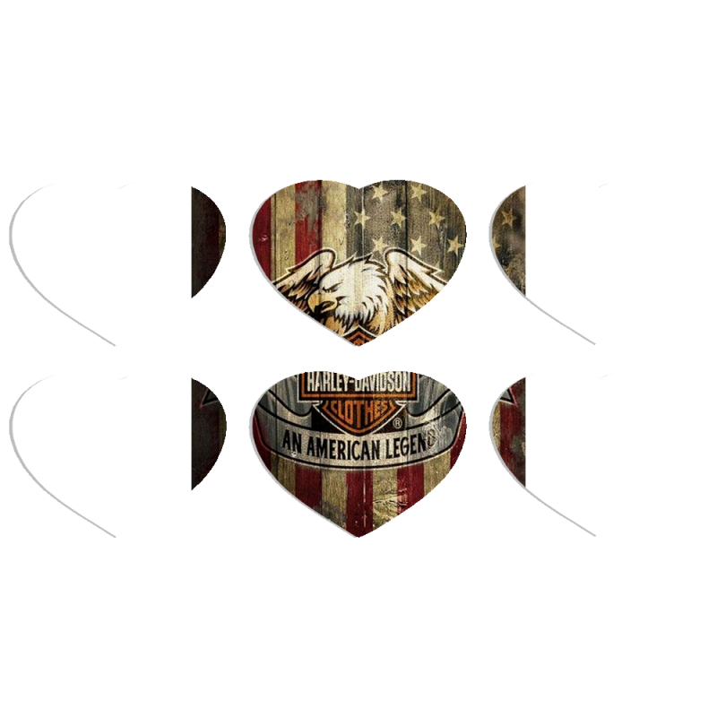 Магнитные фотопазлы Сердце 50 на 50 набор 6 штук Harley An American Legend