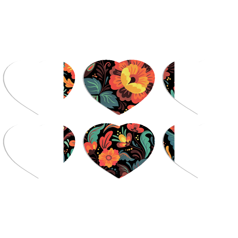 Магнитные фотопазлы Сердце 50 на 50 набор 6 штук Petrykivka