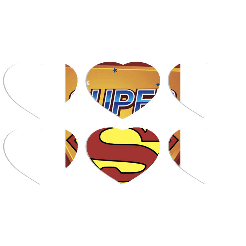 Магнитные фотопазлы Сердце 50 на 50 набор 6 штук Super Dad