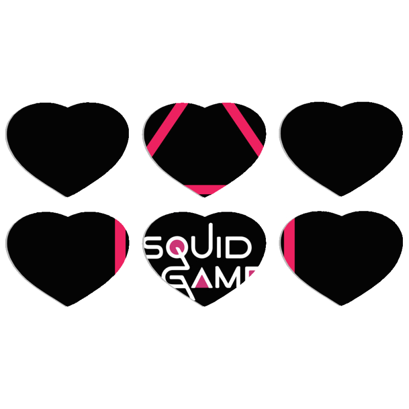 Магнитные фотопазлы Сердце 50 на 50 набор 6 штук siquid game игра в кальмара