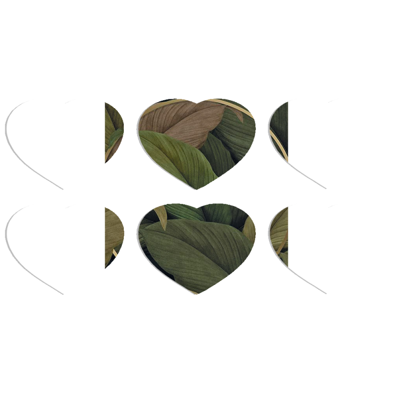 Магнитные фотопазлы Сердце 50 на 50 набор 6 штук Leaf