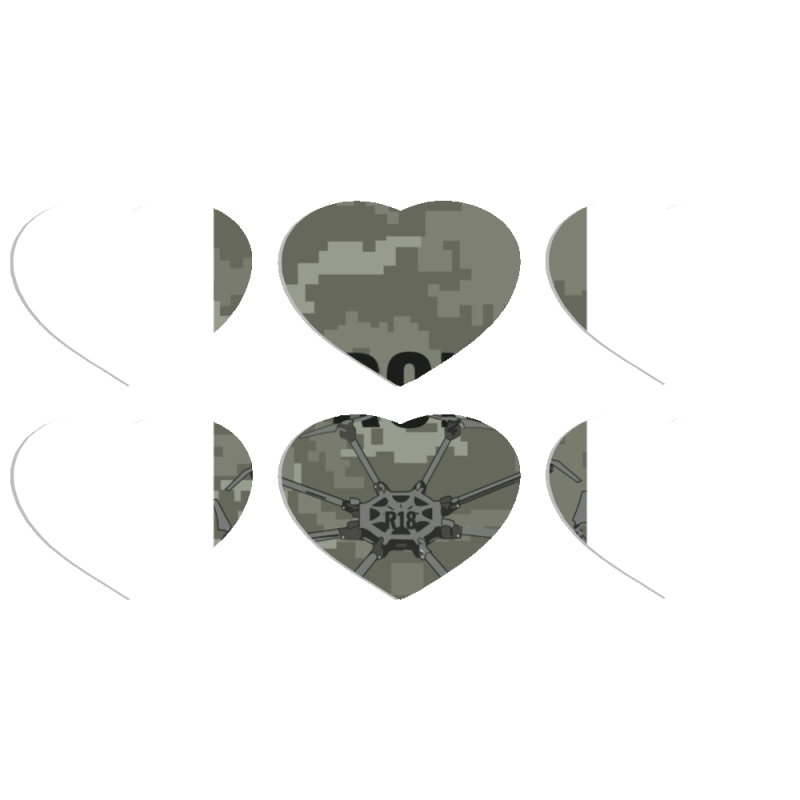 Магнитные фотопазлы Сердце 50 на 50 набор 6 штук Drone Pilot