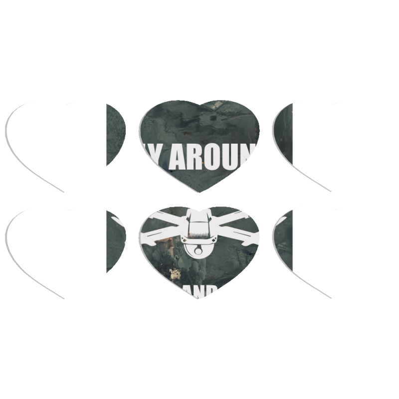 Магнитные фотопазлы Сердце 50 на 50 набор 6 штук Дрон Fly Around