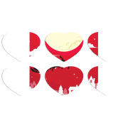 Магнитные фотопазлы Сердце 50 на 50 набор 6 штук 