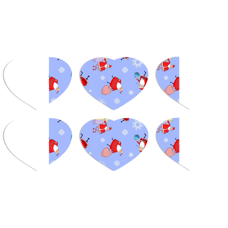 Магнитные фотопазлы Сердце 50 на 50 набор 6 штук 