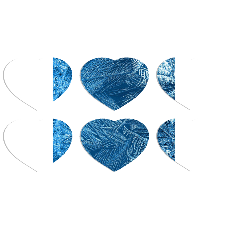 Магнитные фотопазлы Сердце 50 на 50 набор 6 штук 