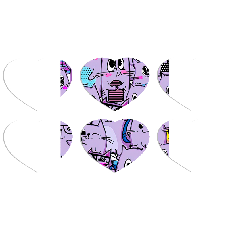 Магнитные фотопазлы Сердце 50 на 50 набор 6 штук 