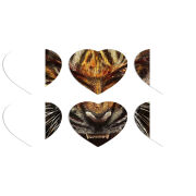 Магнитные фотопазлы Сердце 50 на 50 набор 6 штук 