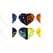 Магнитные фотопазлы Сердце 50 на 50 набор 6 штук Wish Tree