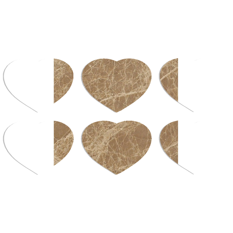 Магнитные фотопазлы Сердце 50 на 50 набор 6 штук 