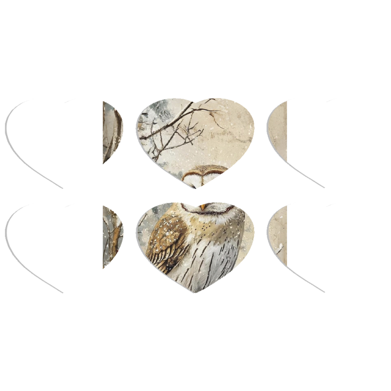 Магнитные фотопазлы Сердце 50 на 50 набор 6 штук Christmas Owl