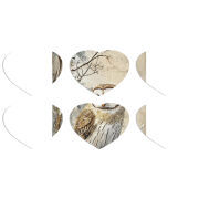 Магнитные фотопазлы Сердце 50 на 50 набор 6 штук Christmas Owl