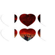 Магнитные фотопазлы Сердце 50 на 50 набор 6 штук 
