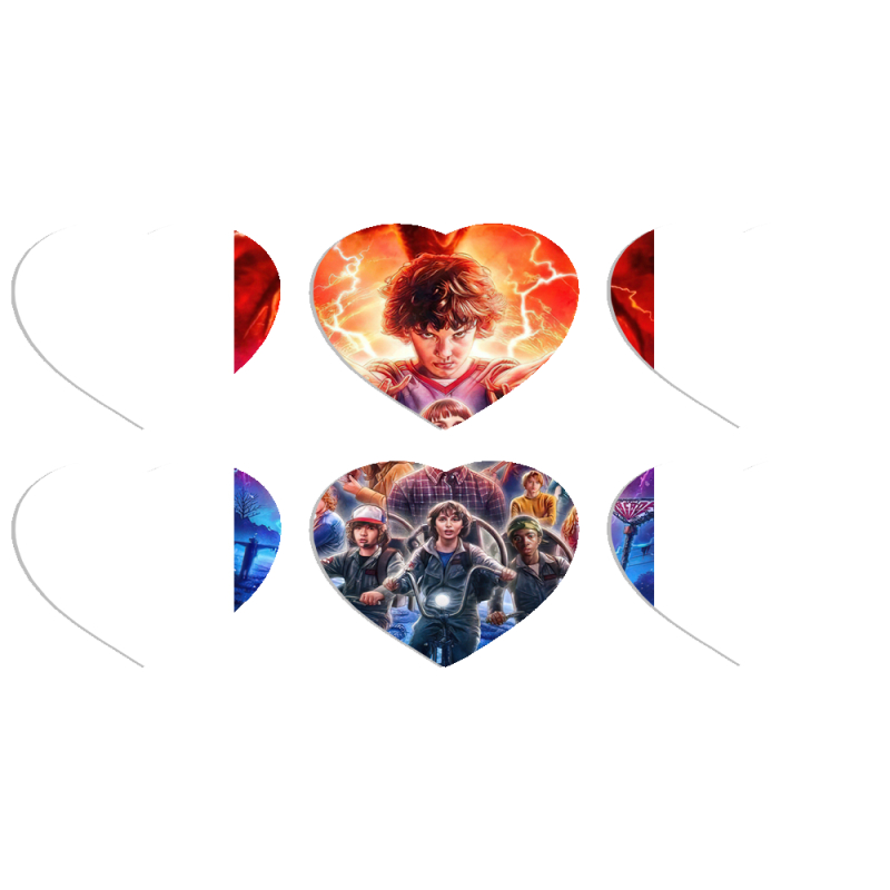 Магнитные фотопазлы Сердце 50 на 50 набор 6 штук 