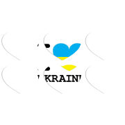 Магнитные фотопазлы Сердце 50 на 50 набор 6 штук I love Ukraine