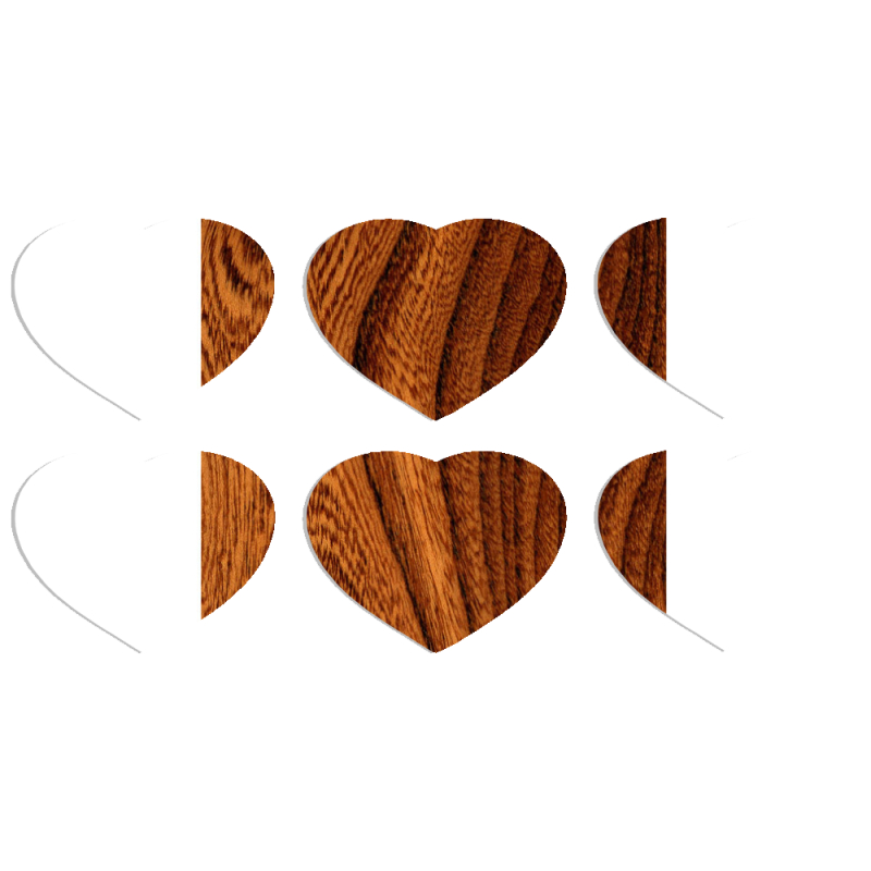 Магнитные фотопазлы Сердце 50 на 50 набор 6 штук 