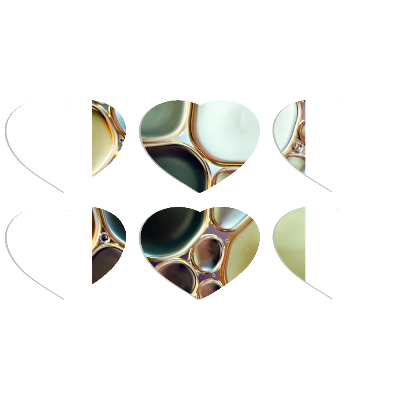 Магнитные фотопазлы Сердце 50 на 50 набор 6 штук 