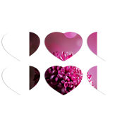 Магнитные фотопазлы Сердце 50 на 50 набор 6 штук 