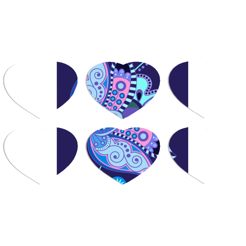 Магнитные фотопазлы Сердце 50 на 50 набор 6 штук 