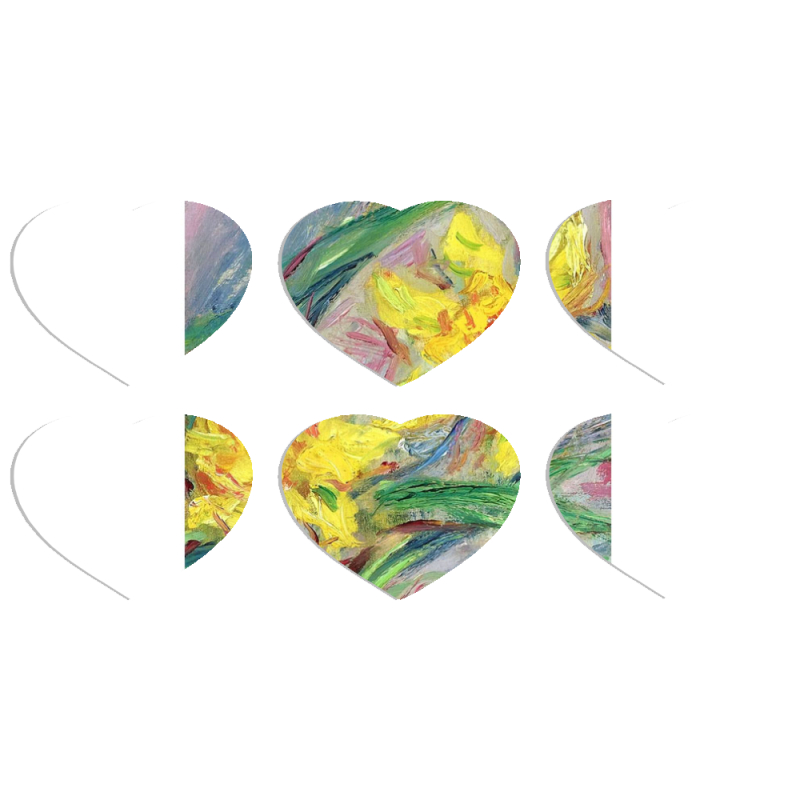 Магнитные фотопазлы Сердце 50 на 50 набор 6 штук 