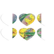 Магнитные фотопазлы Сердце 50 на 50 набор 6 штук 